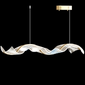 Gold Acrylic LED Chandelier
