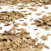 Autumn leaves 01 Low poly