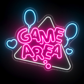 Game area Neon Sign