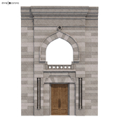 Arabic turkish  islamic architectural element set 502