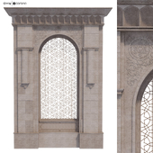Arabic turkish  islamic architectural element set 504