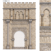 Arabic turkish  islamic architectural element set 508