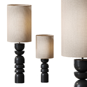 Lightsandlamps Aska Charred Wood Table Lamp