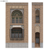 Arabic-Turkish-Persian Mansion - 3D element of Qajar style set 512