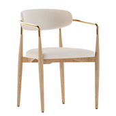 Arno Fabric Dining Armchair