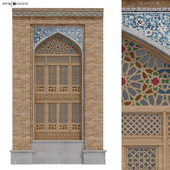 Arabic-Turkish-Persian  3D element of Qajar style set 513
