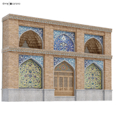 Arabic-Turkish-Persian - 3D element of Qajar style set 514