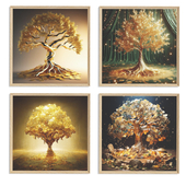 Tree picture for wall