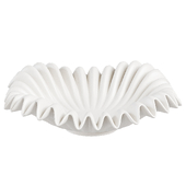 HandCrafted Ceramic Ruffle Bowl