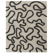 Rug Keith Black/White