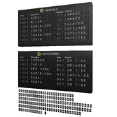 Split Flap Display Перекидное механическое табло аэропорта для вылета и прилета