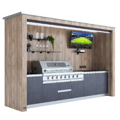 Летняя Кухня QGESTO outdoor kitchen Rulla XXL