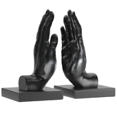 DKD Home Decor Bookends two hands