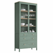 Glass-door cabinet HEMNES by IKEA