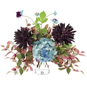 Dahlia and Hydrangea Arrangement Freeport Park