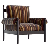 Contemporary Striped Arm Chair