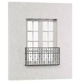 Окно с балконной решеткой Solitaire Faux Balcony