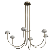 54W Hanging LED lamp DUSSA, 2700K, DIMM DALI, Cream marble