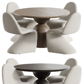 Perth Round Dining Table, Beth Dining Chair