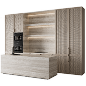 Japandi style rattan kitchen 31