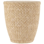 Joss Main Honour Drum End Table Rattan