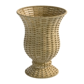 Huntington Rattan Pedestal Vase