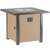 Ovios Wicker Outdoor fire table