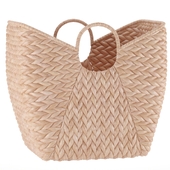 Vintiquewise Large Wicker Laundry Basket with Round Handles