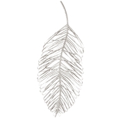 Uttermost Leaflets Silver Wall Art