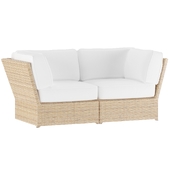 outdoor garden rattan sofa