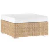 outdoor garden rattan ottomans