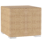 outdoor garden rattan side table