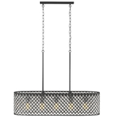 Indianapolis 5-Light Black Coffee Island Chandelier