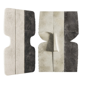 Wall Art Black Cream Face