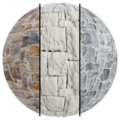 FB1058 Ashlar Stone Veneer texture covering | 3mat | 4k | Seamless