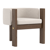 Boucle dining chair