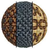 FB1059 Wicker ribbon fiber | 3MAT | PBR | 4k