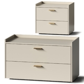 Bedside and table by Lema