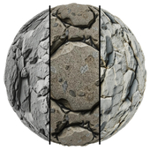 FB1061 cliff stone coverings | 3MAT | PBR | 4k