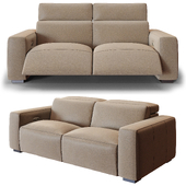 CASSONY 3 Seater Fabric Recliner Sofa