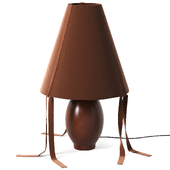 Brown ceramic lamp by Los Objetos Decorativos
