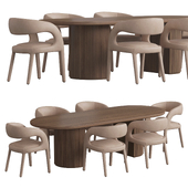 Gubi Moon Faerron Dining Set