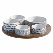 Aperitif Set Of Five Cups Etno
