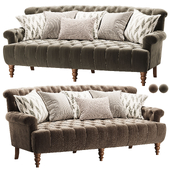 Диван велюровый с подушками Welch Sofa
