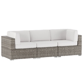 Aruba Blue Outdoor 3 seater sofa