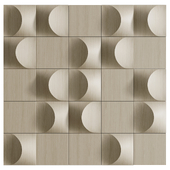 Natural gypsum 3D panel 01