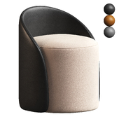 Modern Boucle Ottoman
