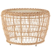 On the Vine Wicker side table