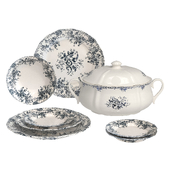Blue Floral Earthenware Tableware ZARAHOME
