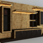 contemporary library - Шкафы - 3D модель
